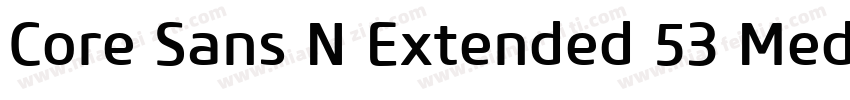 Core Sans N Extended 53 Medium字体转换